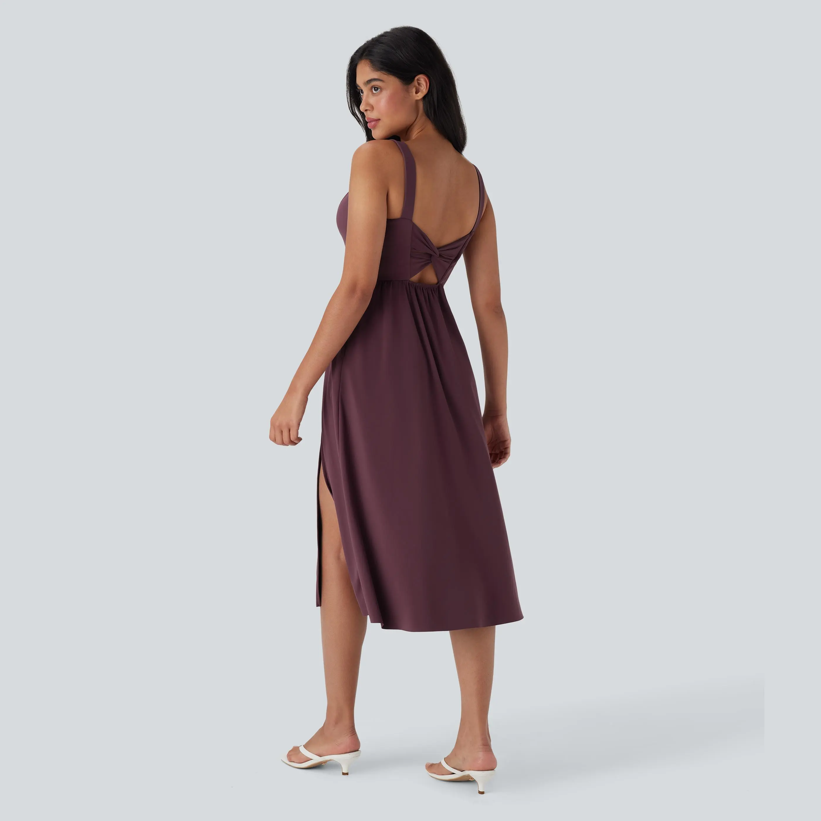 Halara SoftlyzeroAiry Padded Backless Twisted Split Cool Touch Midi Casual Dress with Side Pockets-D/DD/DDD/F Cups, Casual Wear, Nylon - TikTok Shop Halara SoftlyzeroAiry Padded Backless Twisted Split Cool Touch Midi Casual Dress with Side Pockets-D/DD/DDD/F Cups, Casual Wear, Nylon - TikTok Shop