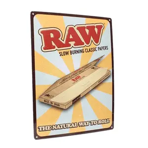 RAW Retro TIn Sign