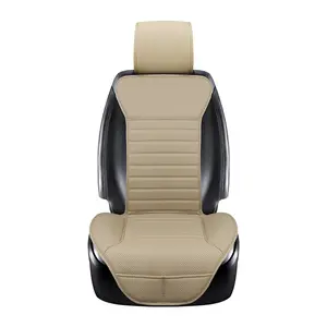 1 Piece PU Leather Car Seat Cover Protectors Universal Anti-Slip Driver Seat Cover with Partial Backrest Coverage (Middle Part Only)  Compatible with 95% Cars