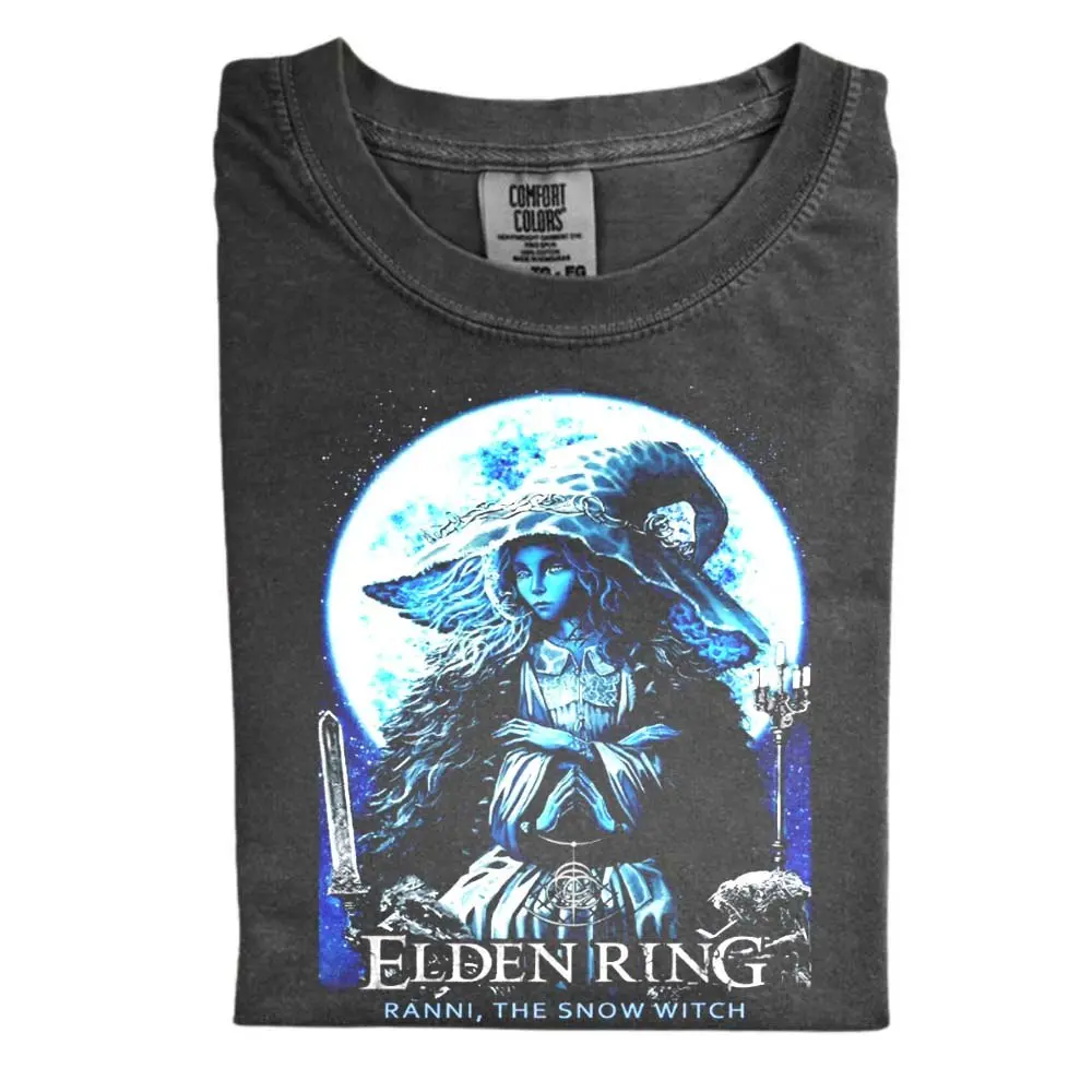 Elden Ring Ranni The Snow Witch Comfort Color Shirt, Fantasy Game Graphic Tee, Gamer T-Shirt Survival Horror Game Tee, Gamer Gift, Trending Shirt