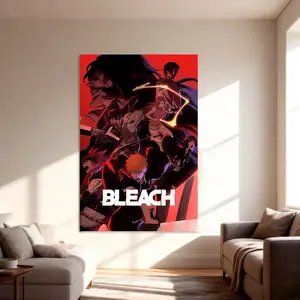 Bleach Canvas Poster Painter Living in Art Deco Strong Wall Design Painting Hallway Bedroom Living Room Decorated Poster
