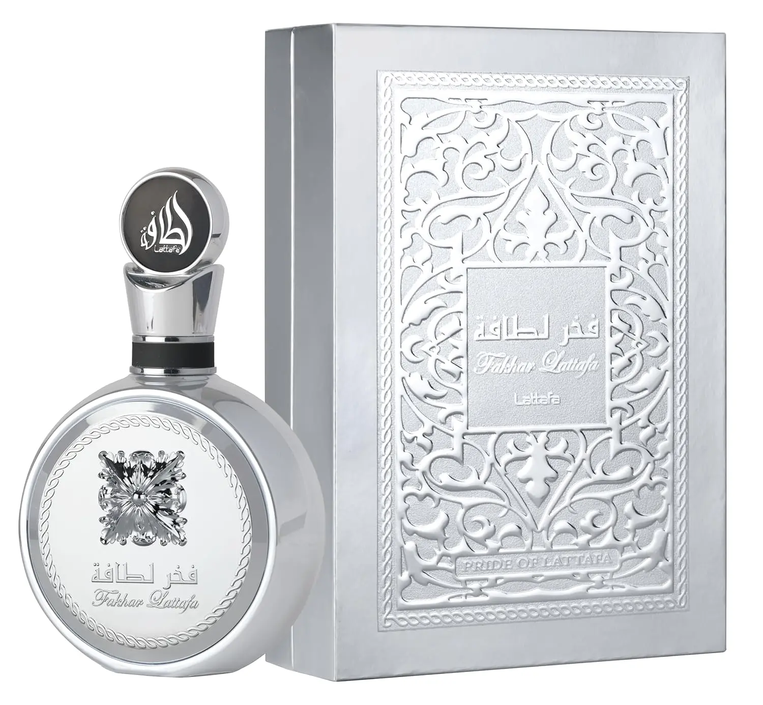 Lattafa Fakhar Platin Eau de Parfum for Men – 100ml | Spicy Woody Fragrance with Bergamot, Ginger & Sandalwood | Bold, Modern Scent | Long Lasting Arabic Perfume