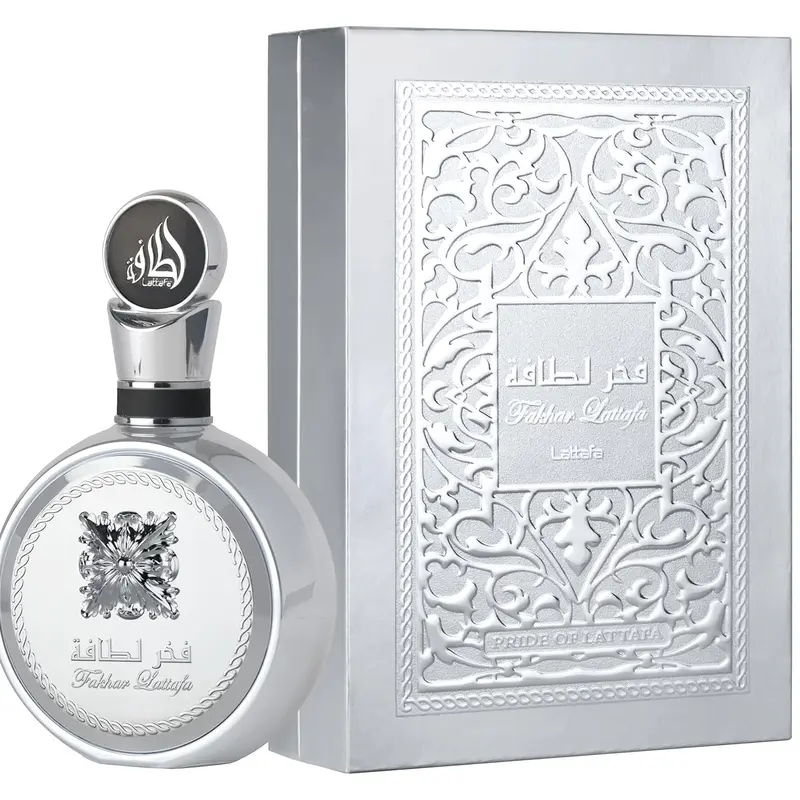 Lattafa Fakhar Platin Eau de Parfum for Men – 100ml | Spicy Woody Fragrance with Bergamot, Ginger & Sandalwood | Bold, Modern Scent | Long Lasting Arabic Perfume