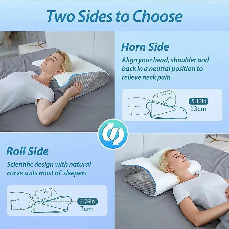 CloudCush Ergonomic Memory Foam Pillow