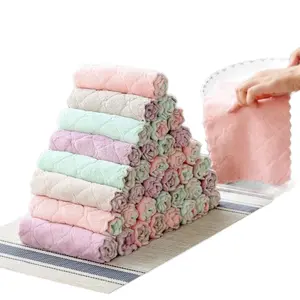 COFAY Microfiber kitchen dish cloth, washing cloth rag. Multipurpose, multicolored 12 pieces