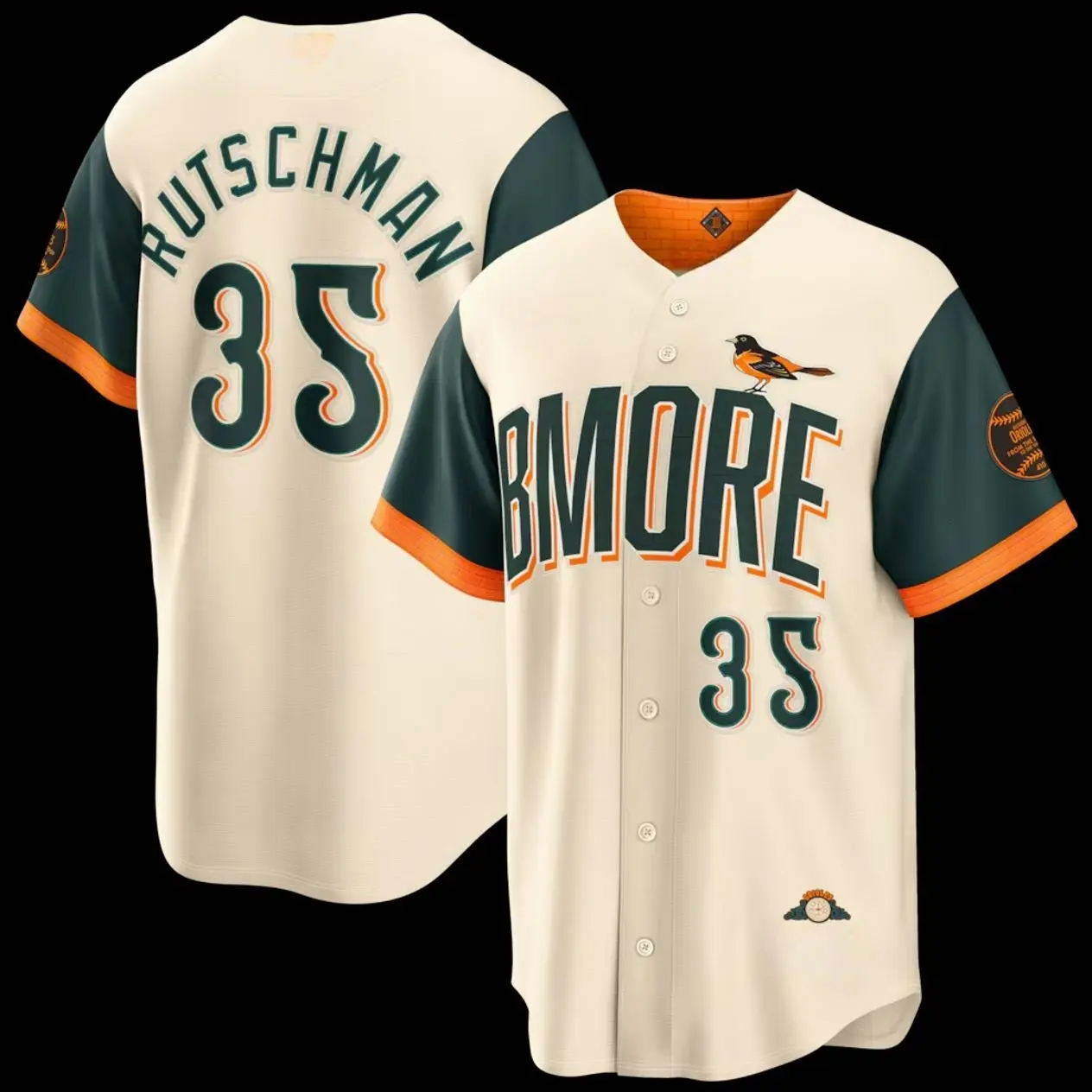 Unisex Baseball Baltimore USA Rutschman 35 2026 City Connect Stadium Jersey - Cream