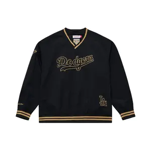 Los Angeles Dodgers Black/Gold Cooperstown Vintage Pullover