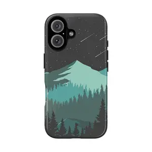 Minimalist Starry Night Mountain Forest Landscape Phone Case Collection for iPhone 17, 16, 15, 14, 13, 12, 11, SE, X XR XS Max 15 Pro Max Samsung Galaxy S20 S21 S22 S24