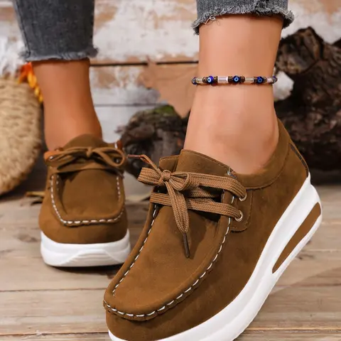 New Lace-Up Thick Sole Casual Athletic Shoes, Sneaker, Trainer, Casual Sporty Trainers, Sports Shoes, Comfortable Versatile Design, Eye-Catching Style, Perfect for Daily Wear & Outdoor Activities, Walking Shoes, Footwear, Thick Soled Shoes