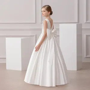800 Girls' Evening Dress Children's Birthday Party Princess Dress Piano Model Performance Costume High-End Summer Long Dress