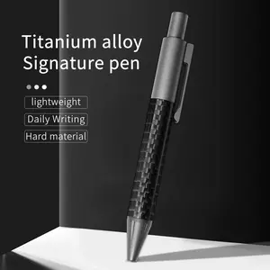 Titanium Alloy Ballpoint Pen G2 Style Student Office Supplies Outdoor Tactical Edc Tool Portable Writing Instrument