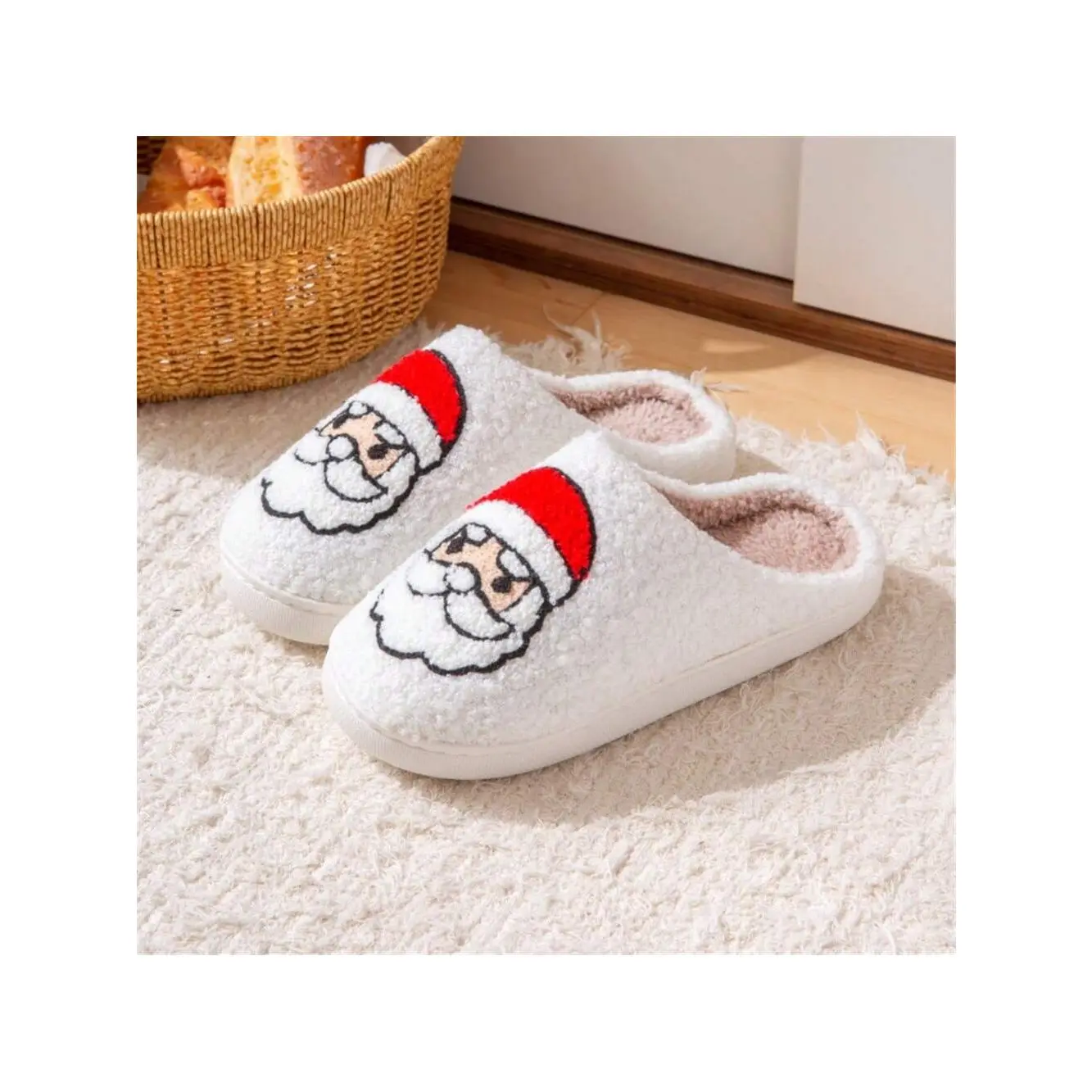 Soft Cozy Christmas Slippers for Women and Men Walking Shoes Footwear