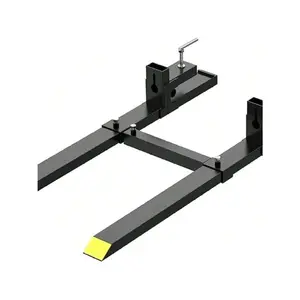 43" Heavy Duty Clamp-On Pallet Forks - 2000 Lbs Load Capacity, Coated Welded Steel, Easy Installation, 30" Fork Length, 3.7" Fork Width