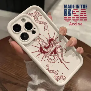 Compatible for iPhone 16 Pro Max 15 14 Plus 16e 13 12 Mini 11 Promax X XS Max XR xsmax Case Snake Heart Enchantment TPU Silicone Raised Edges Camera Protection Phone Cover for Boy