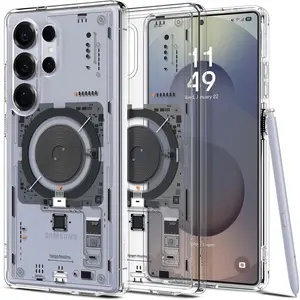 Spigen for Galaxy S25 Ultra Case, Ultra Hybrid MagFit [Anti-Yellowing] [Compatible with MagSafe] [Fast Wireless Charging] - Neo One