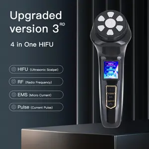3rd Generation Mini HIFU Ultrasound Knife Essence Instrument EMS Microcurrent Pulse Lift Face Suitable for All Skin Types