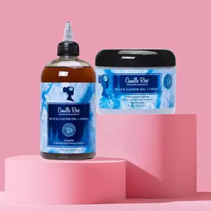 Camille Rose High Porosity Repair Duo, Hair Oil & Treatment Set for Dry, Damaged Strands