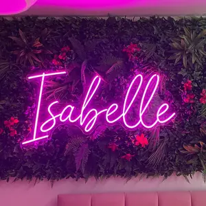 TONYLCSIGN Custom LED Neon Sign - Personalized Name Light with Multiple Sizes & Colors, Custom Text Wall Decor for Bedroom, Cool Room Decor, Wedding Events, Led Neon Lights