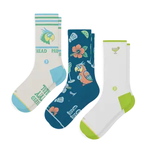 The Toes in the Sand | Shinesty Heel Hammock™ Crew Socks 3 Pack