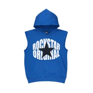 States 2.0 Royal Blue Cut Sleeve Hoodie