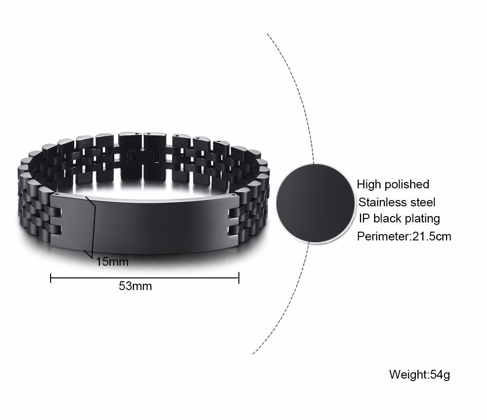 NOBLE BRACELET,MEN ROLLIE CHAIN LINK BRACELETS STAINLESS STEEL WATCHBAND WRISTBAND MEN LUXURY BAND JEWELRY