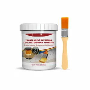 Clear Waterproof Leak Repair Sealant for Bathroom, Kitchen & Floor Tiles, Transparent Crack Filler, Strong Waterproof Adhesive for Leak Protection