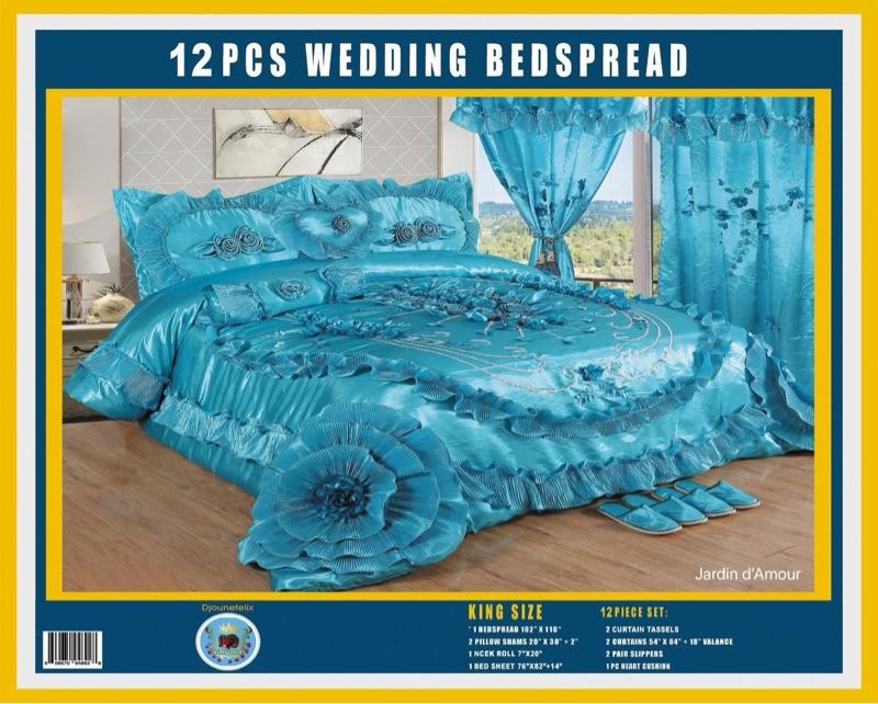 3 weddings set  12 pcs wedding bedspread