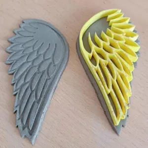 3pcs/set Heavy-Duty Plastic Angel's Wings Theme Stamps, Suitable for Ceramic Clay, Pottery, Slab Rolling & DIY Crafts - Durable Clay Stamp Molds with Wings Patterns for Handicrafts, Pottery Decoration, Clay Tools