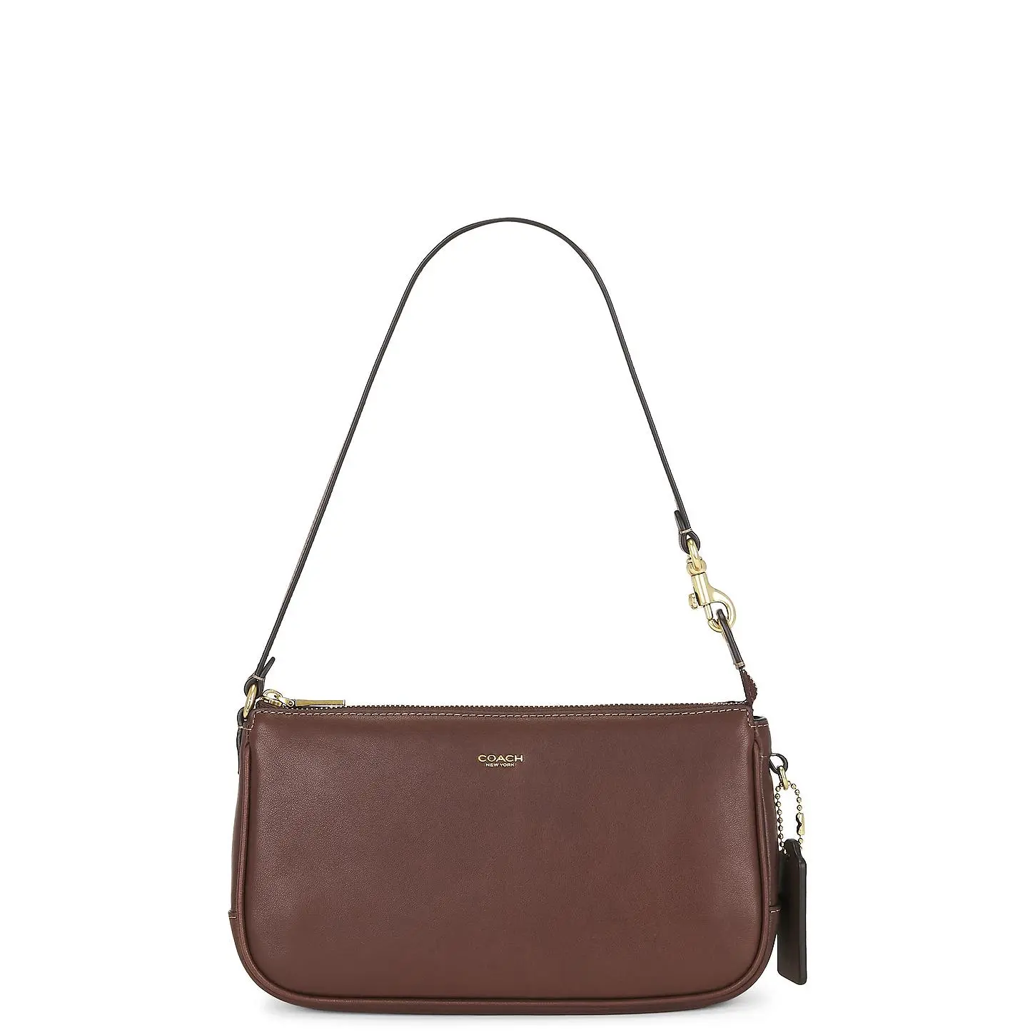 Coach Natural Grain Leather Plaza Bag in Brown