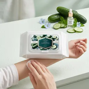 Oceaura Strong Odor-Removing Wet Wipes, Neutralizes Smells, Quick Clean, Gentle and Non-Irritating, Portable, Ideal for On-The-Go Use