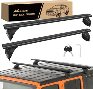 Nilight Roof Rack Cross Bars Fit for Jeep Wrangler 2007-2024 08 09 20 21 22 23 JK JL Gladiator JT 2 & 4 Door Aluminum Rails Crossbars with Anti-Theft Lock for Rooftop Cargo Carrier Luggage Box Tent Vehicle  dealsforyoudays