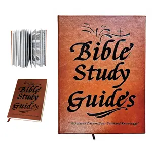 Vintage Leather Bible Study Guide Writing Notebook – Journal for Daily Devotion & Theological Learning