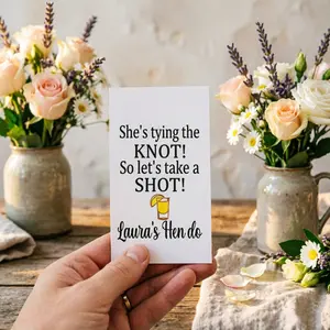 20 Wedding Party Cards, Personalized Bride Bachelorette Party Props, Fun Drinking Game, Bridal Shower Gifts, Friends Gathering Essentials