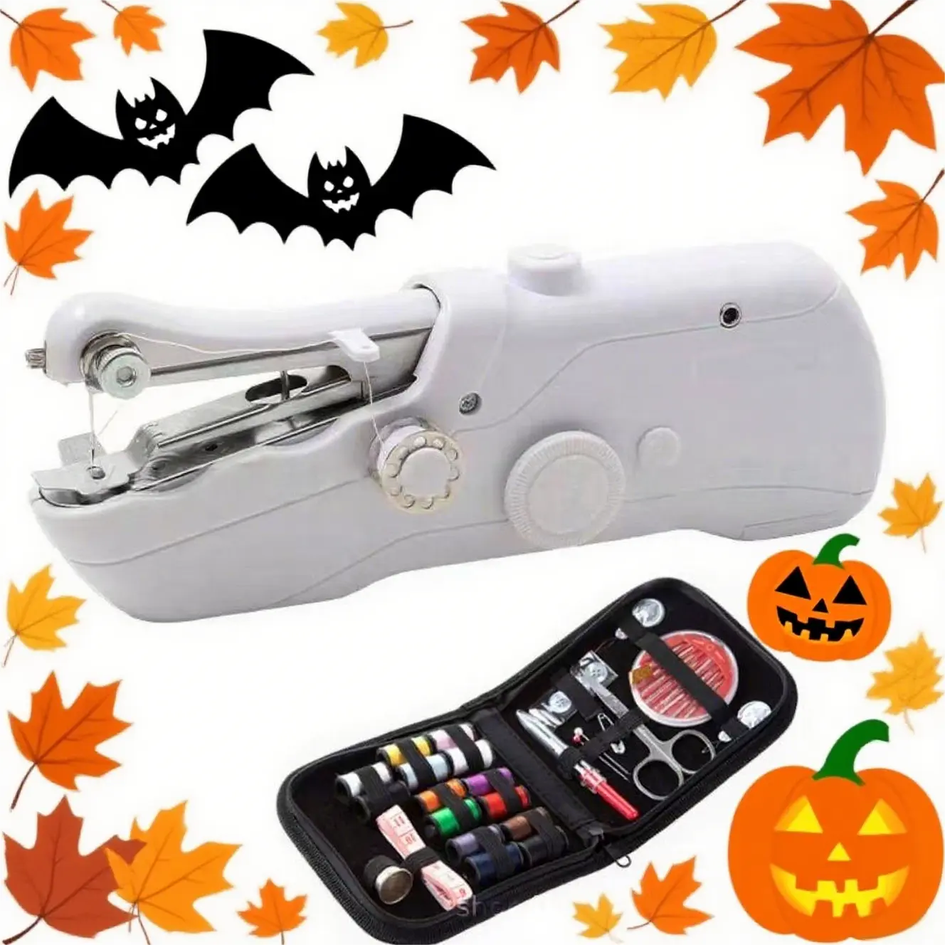 Handheld Electronic Portable Mini Beginner Sewing Machine - Ideal for DIY Clothing Projects, Sewing Crafts Supplies (Battery Not Included), Electronic Sewing Machine