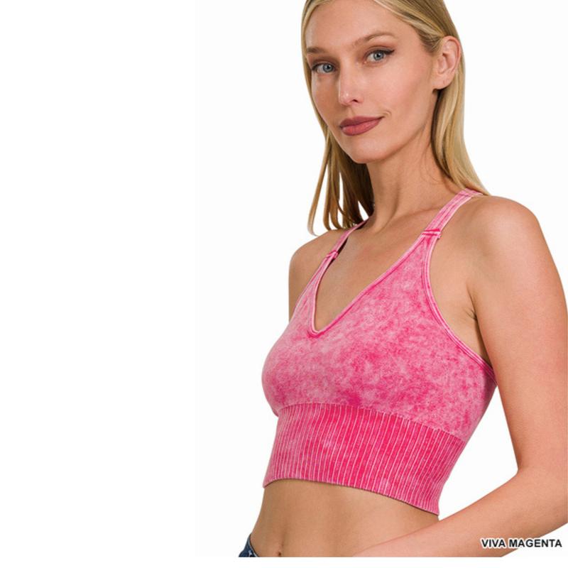 Mya Washed crisscross strap Back Cropped Tank Top Basic Fit Short Womenswear Casual Chic Comfortable Elegant Fitted Sexy Style Tube Formal Pieces