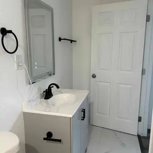 「6-Piece Bathroom Hardware Set」Modern Stainless Steel Wall Mounted Towel Bar, Towel Ring, Toilet Paper Holder & Robe Hooks – Polished Chrome Bath Accessory Kit