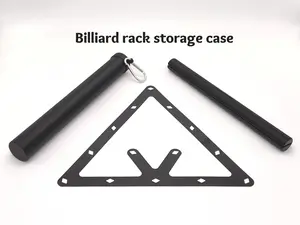 Flat pool rack storage case, Billiard rack travel tube, Magic Perfect Accu-rack, portable carrying device