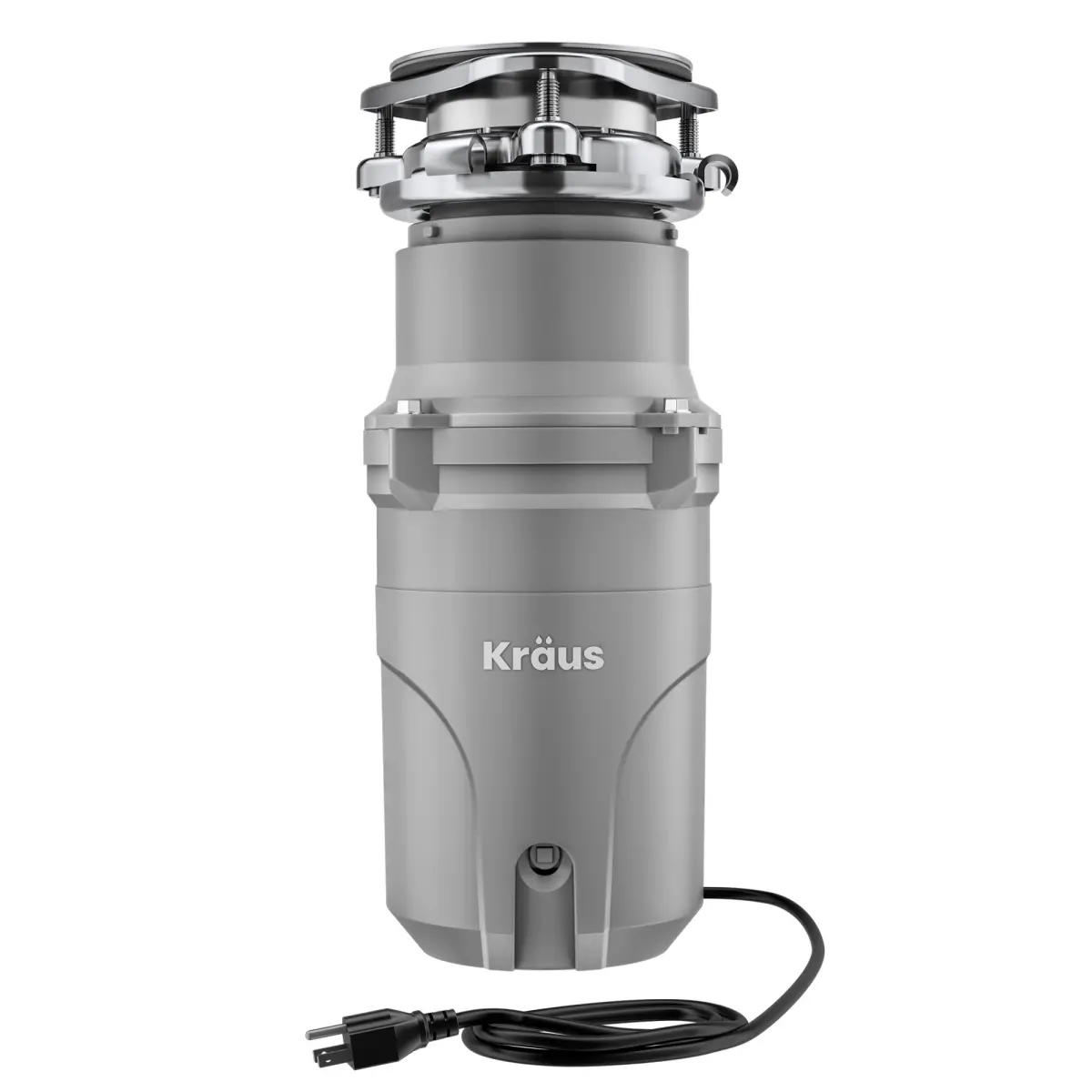 Kraus KWD210-50MGR 0.5 HP Loften Continuous Feed Garbage Disposal with Power Cord & Flange Included & Universal Mount