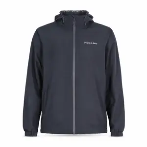 SHDR Mens Rain Jacket - Water Resistant Hooded Windbreaker Lightweight Rain Coats for Travel and Golf