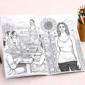 Garden Bae Adult Coloring Book and Journal