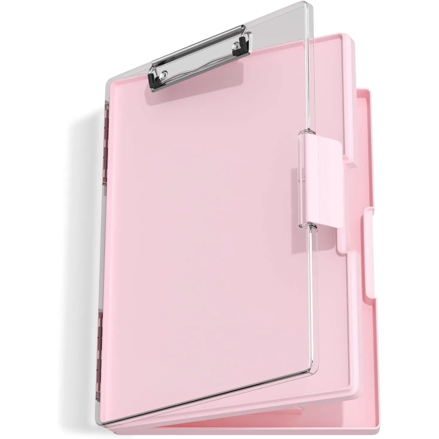 Clipboard with Storage,  8.5 x 11 Folder  Side Opening, Heavy Duty with Dual Compartment, Smooth Writing for Teachers, Classroom, Size 13.3 x 9.4 x 1.5 in, Office & School Supplies