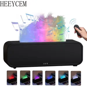 HEEYCEM Flame Rhythm Aromatherapy Humidifier, Music Sound Pickup Colorful with Remote Control, Timed Shutdown Suitable for Office, Home, Large Room