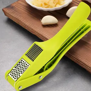 2-in-1 Multifunctional Garlic Press For Pressing Mash Garlic And Sliced Garlic,Vegetable Squeezer For Home Cooking Masher Tool