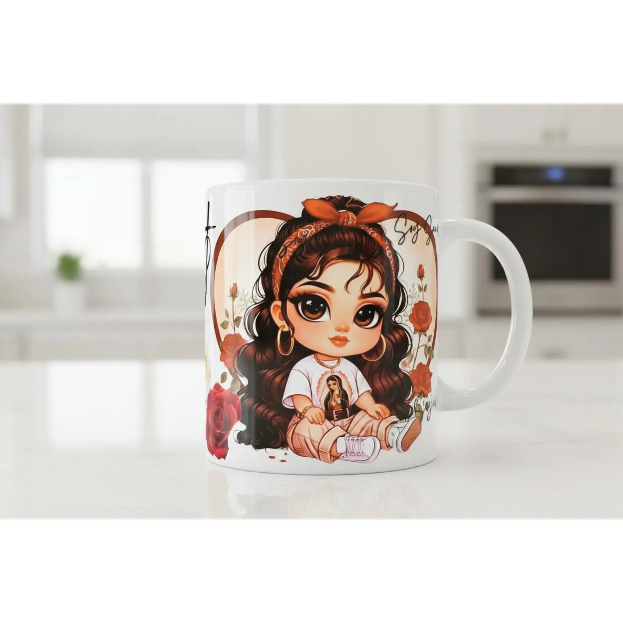 Rosary Love Cutie - UVDTF Wrap for cups/hard surfaces sticker Mexican Decal Diy Decal Film