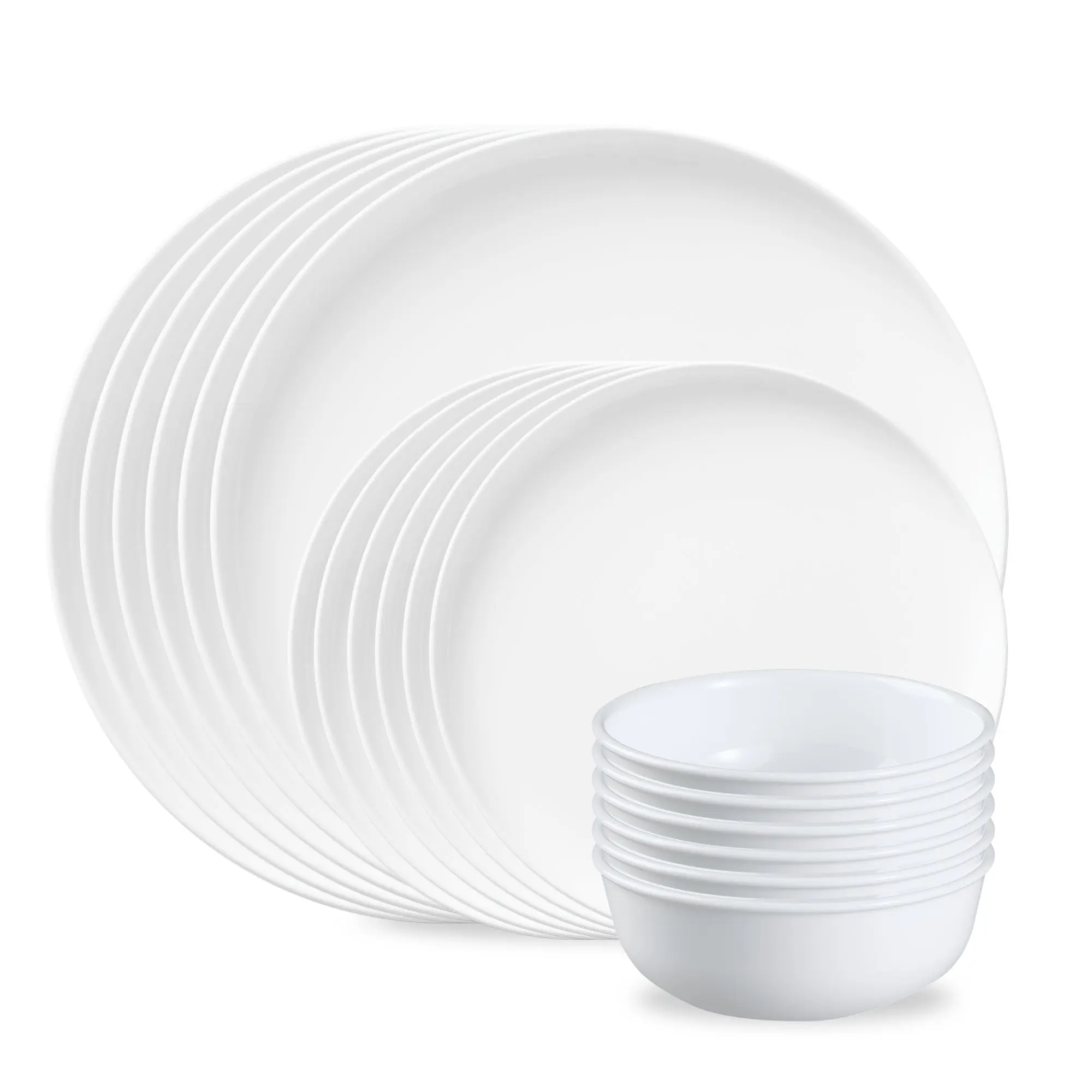 Corelle® Modern Rounds 18-piece Dinnerware Set, Service for 6