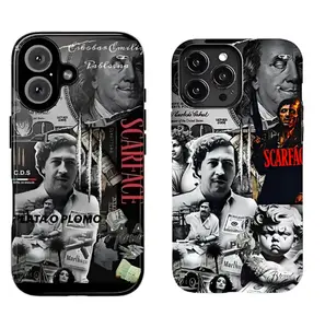 C.D.N SCARFACE Suitable for iPhone 17/16/15/14/13/12/11 Pro Max/Plusand Samsung Galaxy S23-25, shock-absorbing, anti-drop protective case, lightweight, new fashion trend design