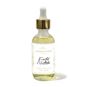 Rainflower Frosted Mistletoe Refresher Oil 2oz - Refreshing Scented Oil in Glass Bottle for Fragrance Aroma