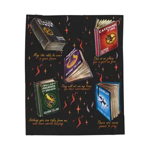 The Hunger Games Blanket, Book And Movies Apparel, Gift for Book Lover, Hunger Games Merch