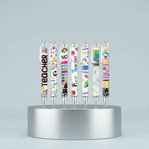 Teacher Round Ballpoint Pens Set, Funny Teacher Pens, Fun Cute Cool Best Pen, Ink, Office Supplies Gift, School Teacher Colleague, 6/12/18 Pieces