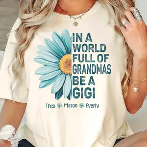 Hot new custom name, Gigi Shirt: Personalized Grandma Gift, Gigi Mother's Day Shirt, Nana Tee, Nana Gifts